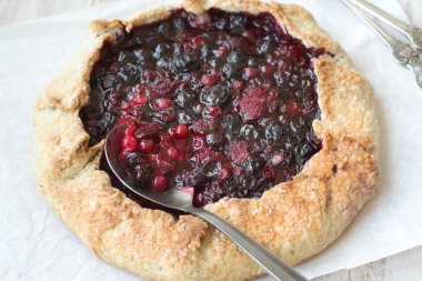 Karışık meyveli ile Galette'ye.