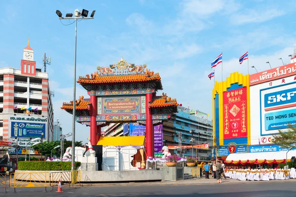 Odeon Arch or Jubilee gate in Chinatown, Bangkok — Stok fotoğraf