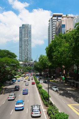 Orchard road Singapur popüler bir alışveriş caddesi olan