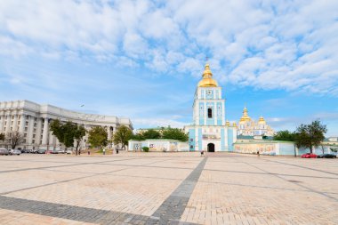St. Michael'ın altın kubbeli katedral Meydanı Kiev, Ukrayna