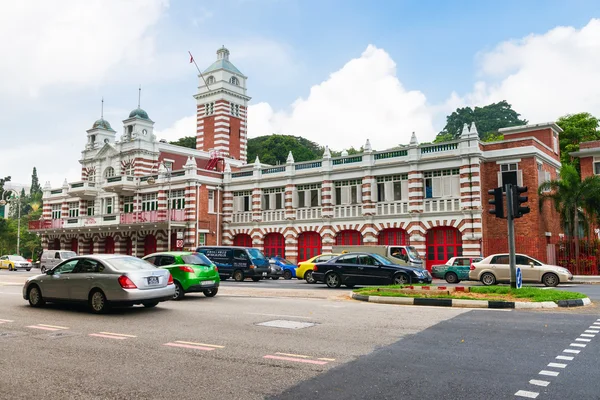 Vintage retro edifício da estação de fogo — Fotografia de Stock