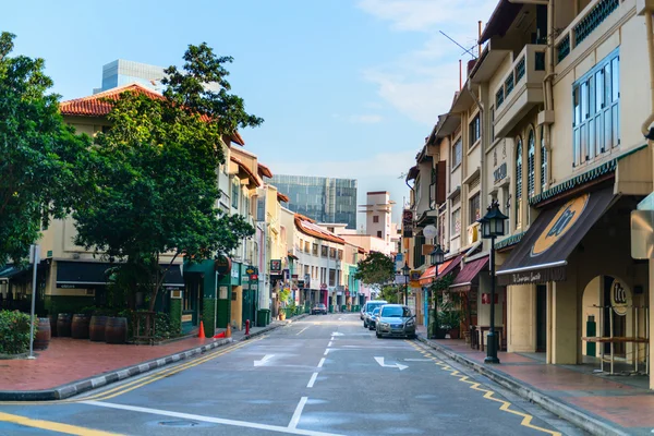 Gatorna i restauranger, barer och diskotek i Singapore — Stockfoto