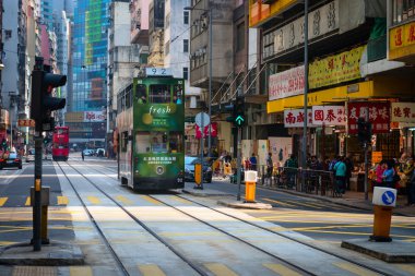Elektrik yük arabaları ve motorlu araçlar üzerinde tipik bir şehir stree