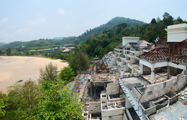 Unfinished and Abandoned Luxury Beach Resort Development Project — Stock Photo, Image