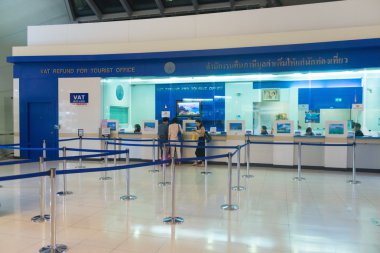 VAT Refund counter at the airport for tourists to Thailand