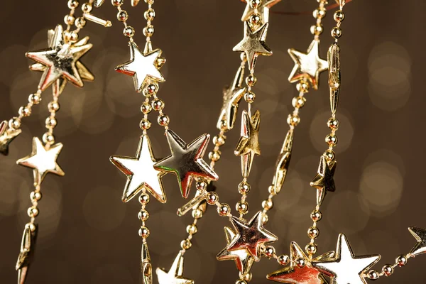 Estrellas de Navidad sobre fondo brillante —  Fotos de Stock