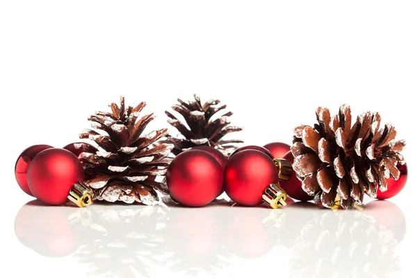 Decoração de Natal com pinecone festivo — Fotografia de Stock