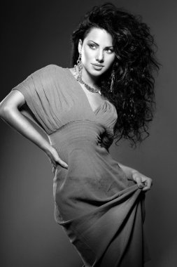 Grey şık moda kadın