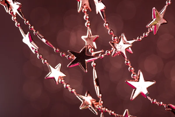 Estrellas de Navidad sobre fondo brillante — Foto de Stock