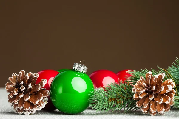 Noel top köknar ağacı ve süper Telifsiz Stok Fotoğraflar