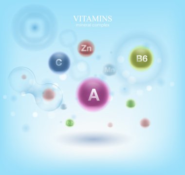 Tıbbi vitaminler ve hücre arka planı