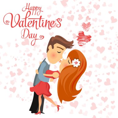 Çizgi film çift öpüşme