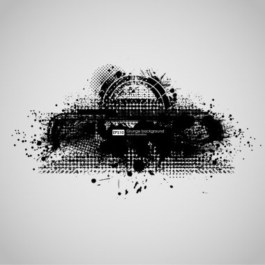 Grunge afiş, parti el ilanı şablonu