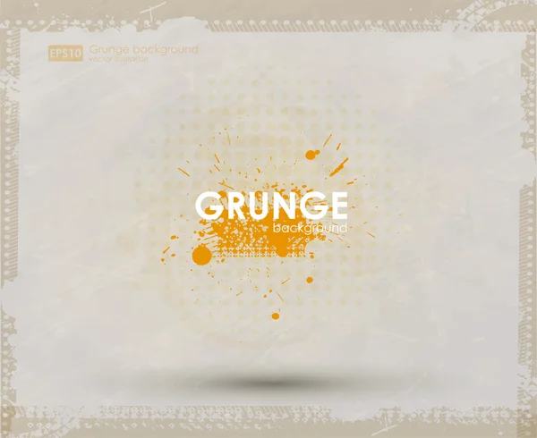 Texture de fond. Grunge abstrait orange — Image vectorielle