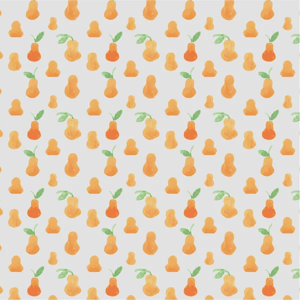 Vector seamless pattern with pears — Stock Vector