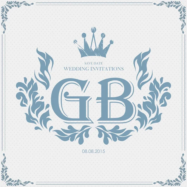 Wedding day Invitation card — Stock Vector