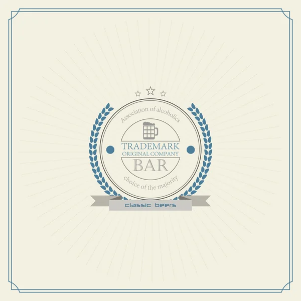 Champion vintage label. — Stock Vector