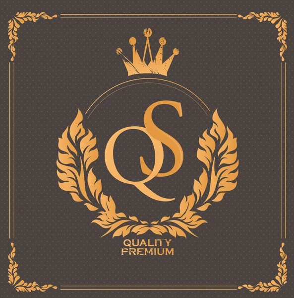Basit ve zarif çiçek monogram