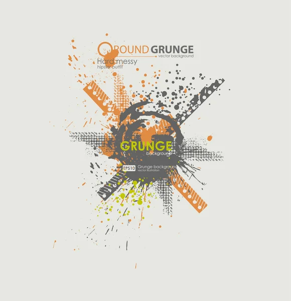 Grunge banner egy koromsötét csöpög szalag — Stock Vector