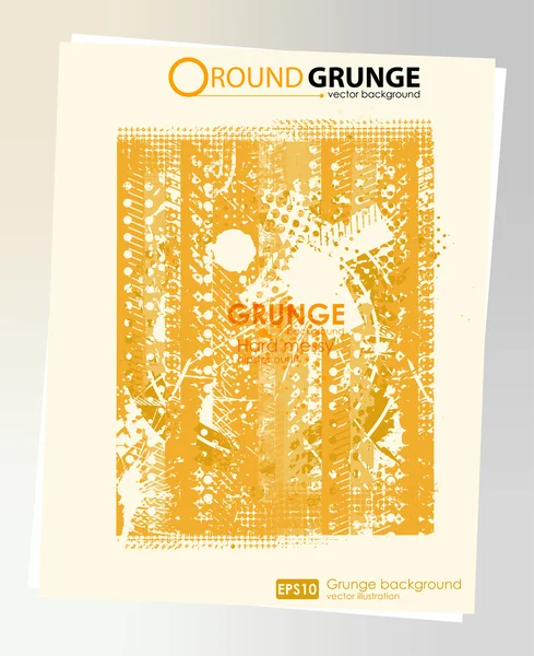 Grunge Texture jaune — Image vectorielle