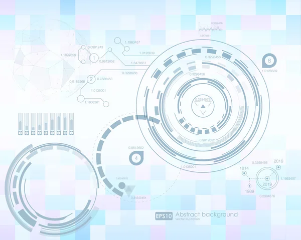 Elementi infografici, interfaccia utente futuristica — Vettoriale Stock