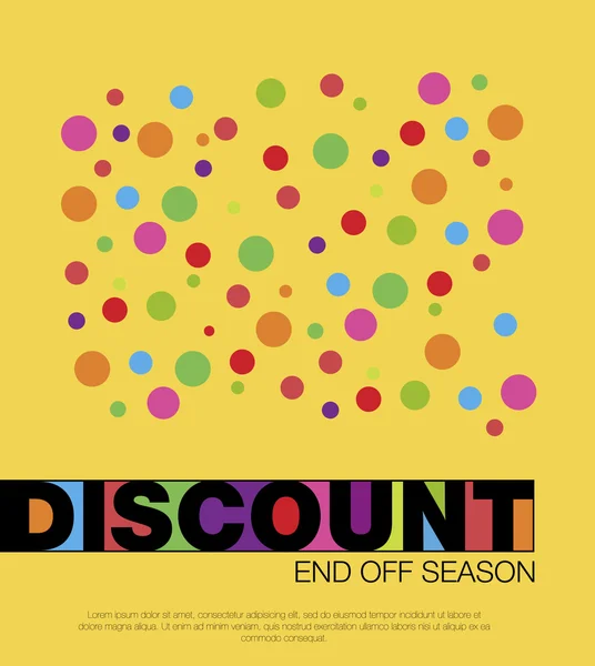 Discount shopping background and label — Stock Vector