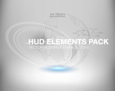 fütüristik hud arka plan