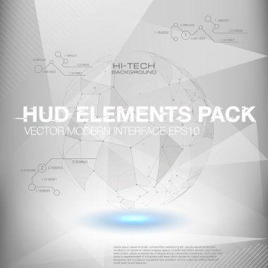 fütüristik hud arka plan