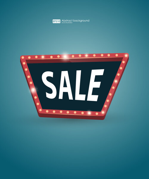 Retro street signboard