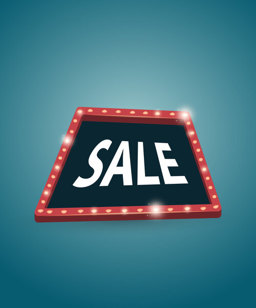 Retro street signboard