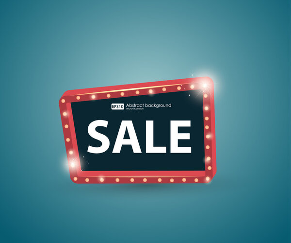 Retro street signboard