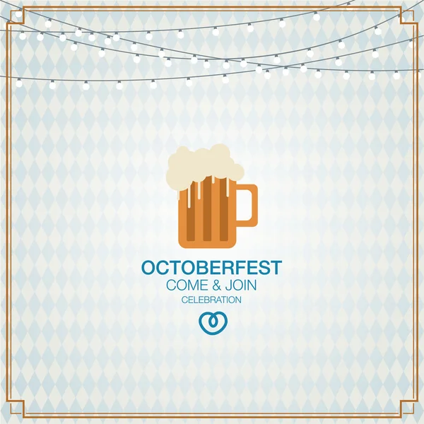Oktoberfest beer mug — Stock Vector