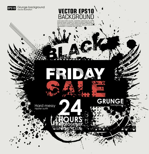 Černý pátek prodej pozadí — Stockový vektor