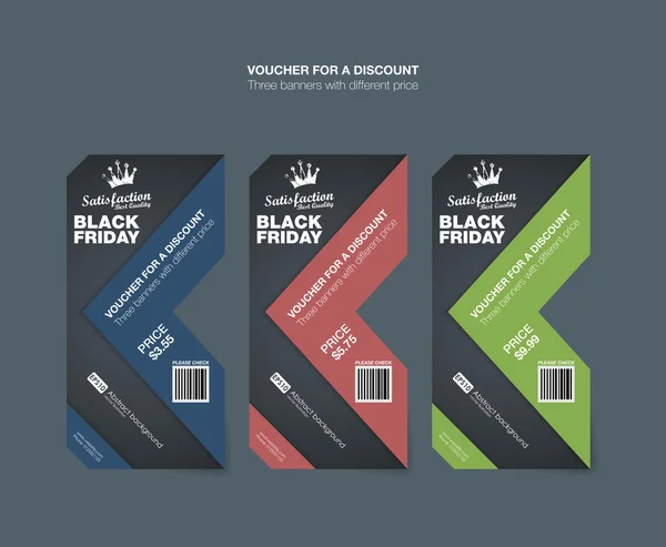 Black Friday collection sale banners — Stock Vector