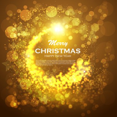 Sihirli yıldızlı pekiyi ile Noel arka plan