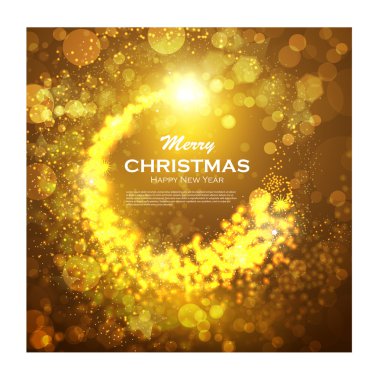 Sihirli yıldızlı pekiyi ile Noel arka plan