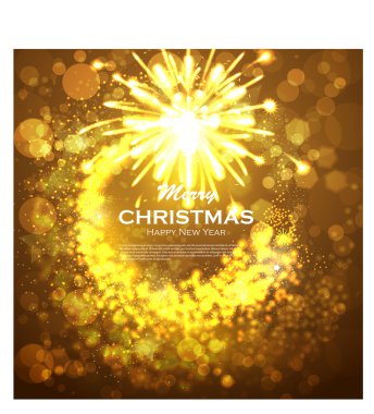 Sihirli yıldızlı pekiyi ile Noel arka plan