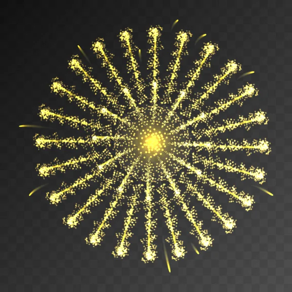 Fête motif feu d'artifice éclatant scintillant — Image vectorielle