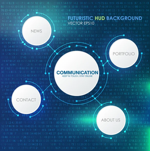 Kommunikation teknik koncept — Stock vektor