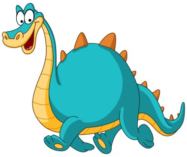 Gülümseyen dinozor yürüyüş