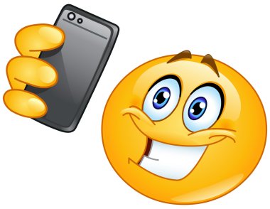 Vektör selfie ifade