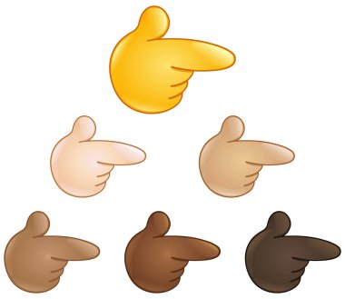 Sağ işaret backhand dizin emoji
