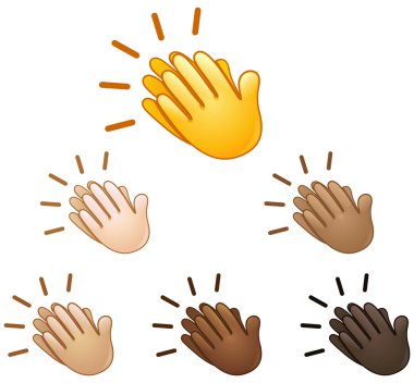 Alkışlayan eller emoji imzalamak
