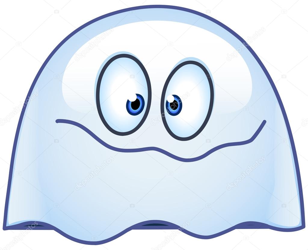 Vector ghost emoticon