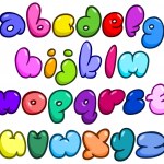 alfabeto de minúsculas burbujas 3D — Vector de stock © yayayoyo #15894569