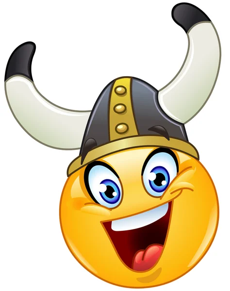 Viking emoticon — Stock Vector