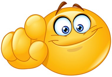 Pointing at you emoticon clipart