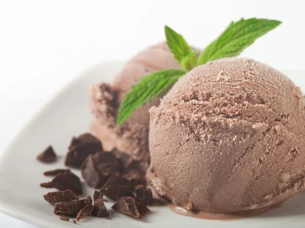 Chocolate ice cream Royalty Free Stock Images