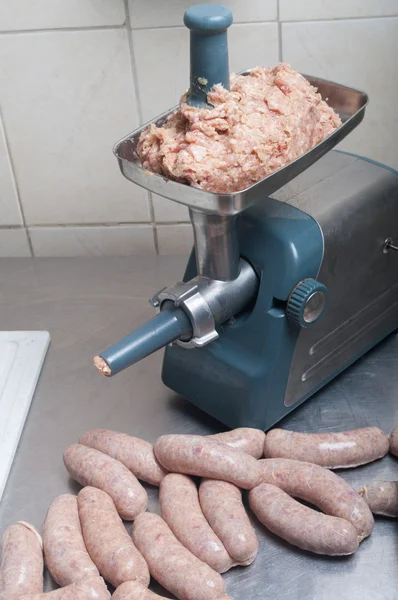 Faire des saucisses — Photo