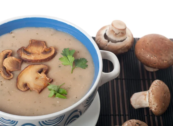 버섯 크림 수프 — 스톡 사진